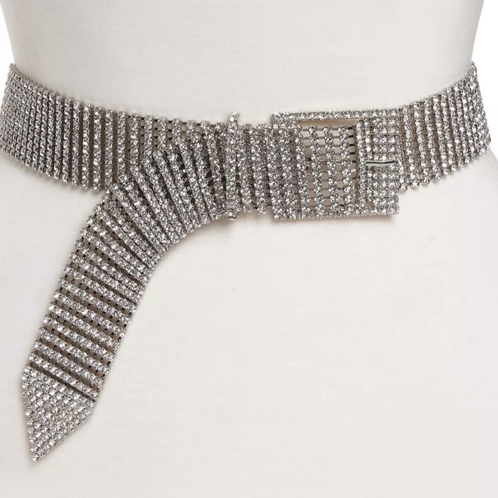 B-low the belt Farrah Rhinestone Swarovski belt NWOT plus dust bag